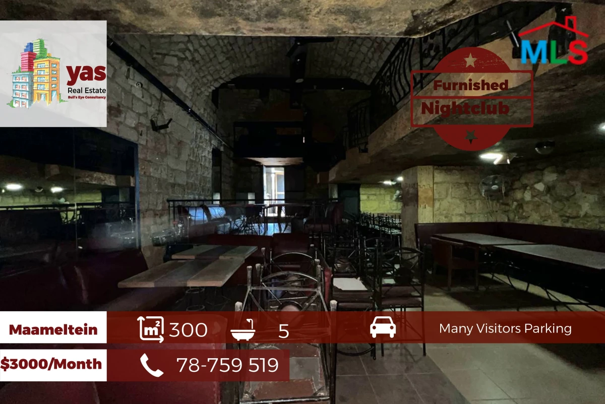 Maameltein 300m2 | NIghtclub | Active Street | Rental Investment | EH