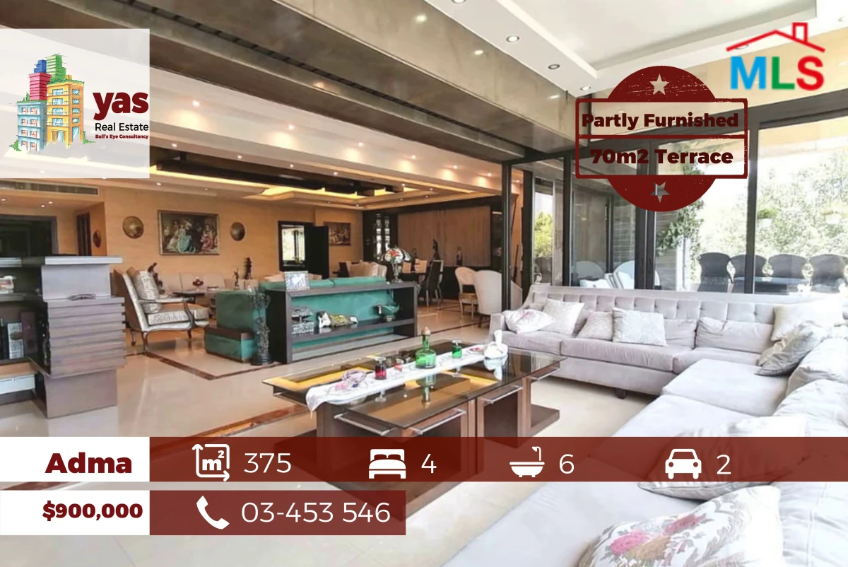 Adma 375m2 | 70m2 terrace | Partly Furnished | High End | IV/TYT
