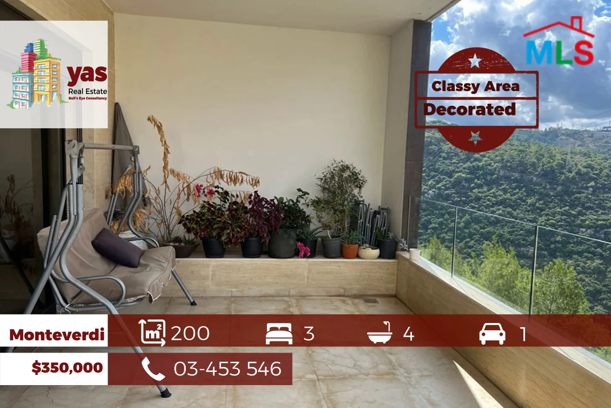 Monteverdi 200m2 | Decorated | Classy Area | Open View | OH