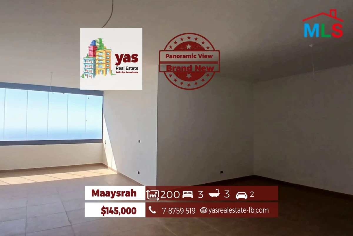 Maaysrah 200m2 | Brand New | Panoramic Sea View | Catch | ABA