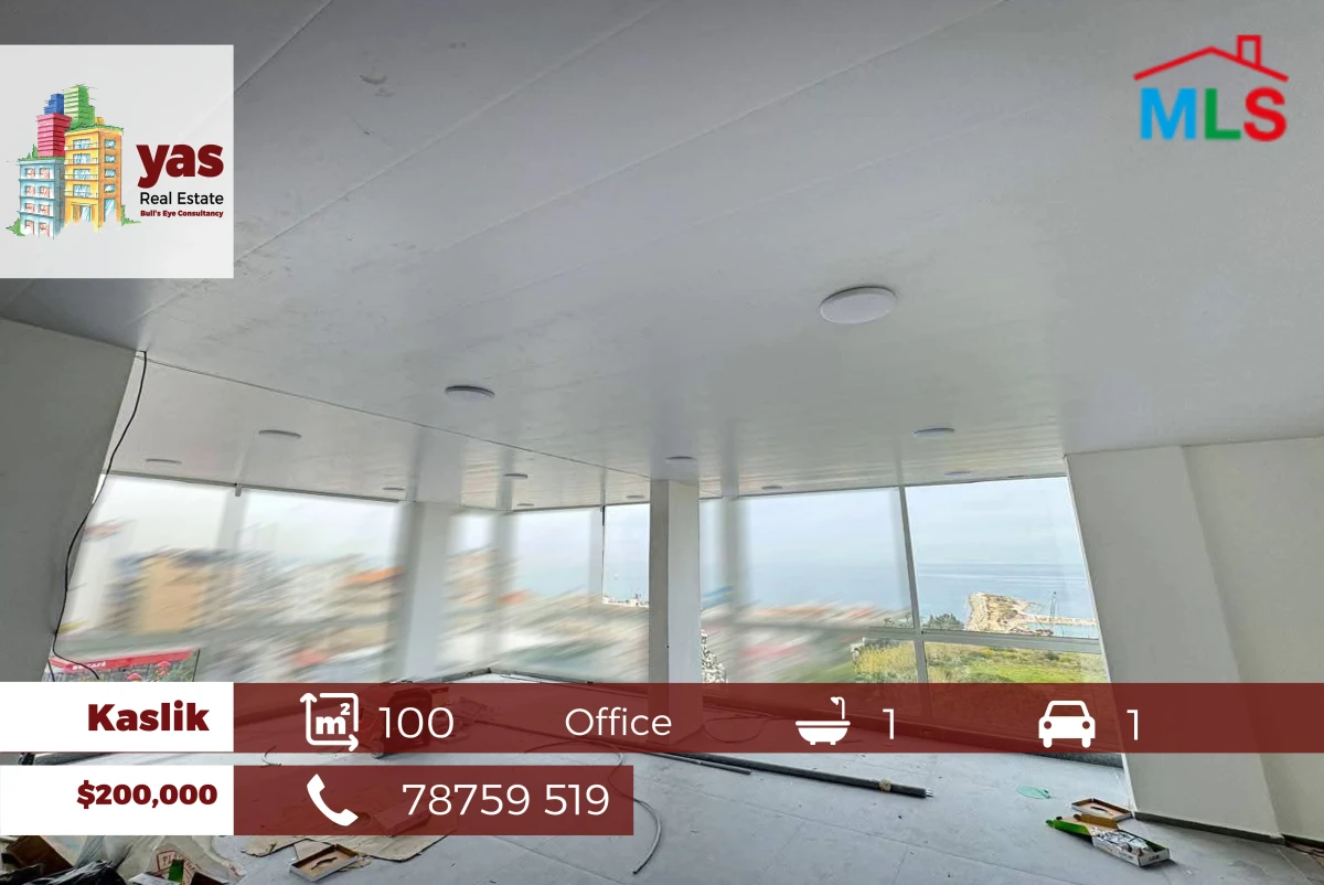 Kaslik 100m2 | Office | Fully Renovated | Prime Location | View | PA