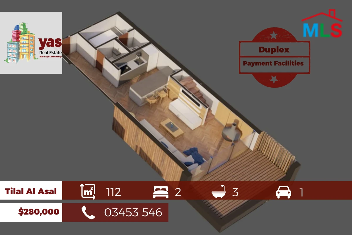 Tilal Al Asal 112m2 | Under Construction Duplex | Pyt Facilities | DA