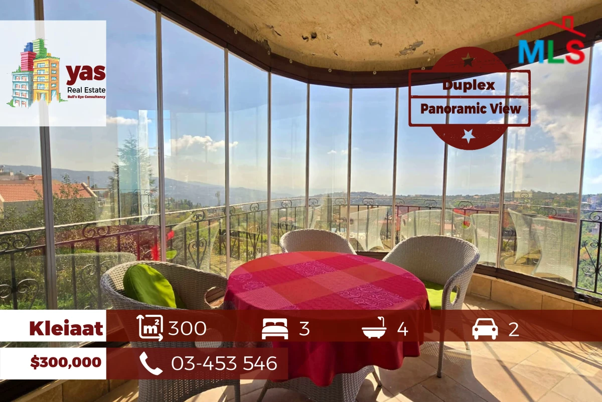 Kleiaat 300m2 | Duplex | Panoramic View | Decorated | New | DA/NK