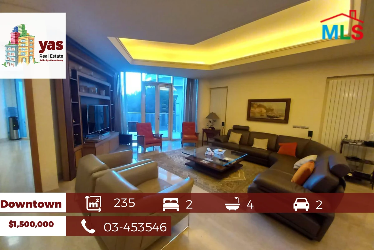 Downtown 235m2 | Furnished | Luxury | Prime Location | PA