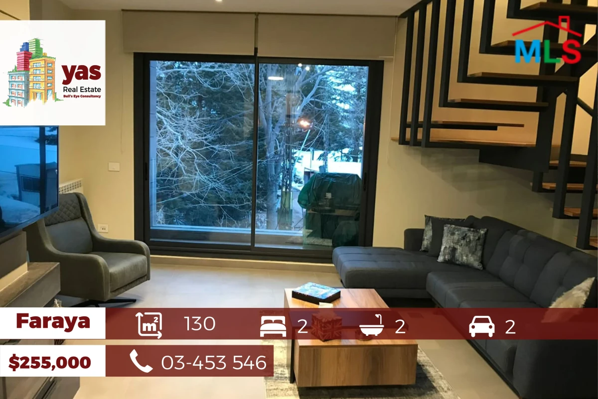 Faraya 130m2 |Duplex | Brand New | Fully Furnished/Equipped | View| PA