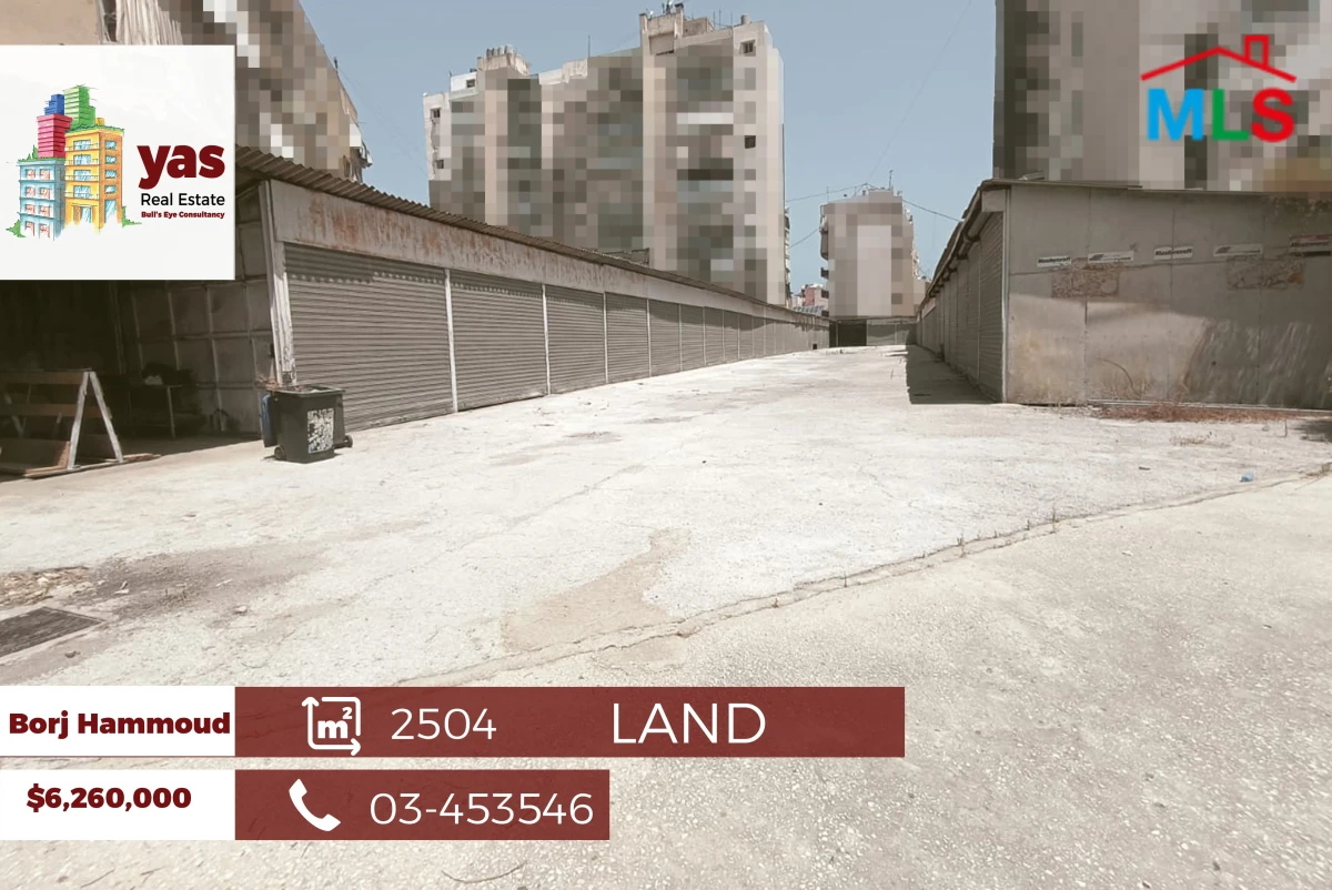 Bourj Hammoud 2504m2 | Land | Warehouse 200m2| Zone 80% | AA/EL