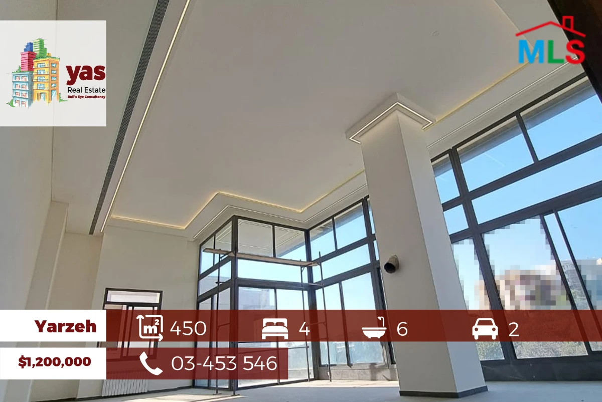 Yarzeh 450m2 | 100m2 Terrace | Triplex | Decorated | Pool | View | PA