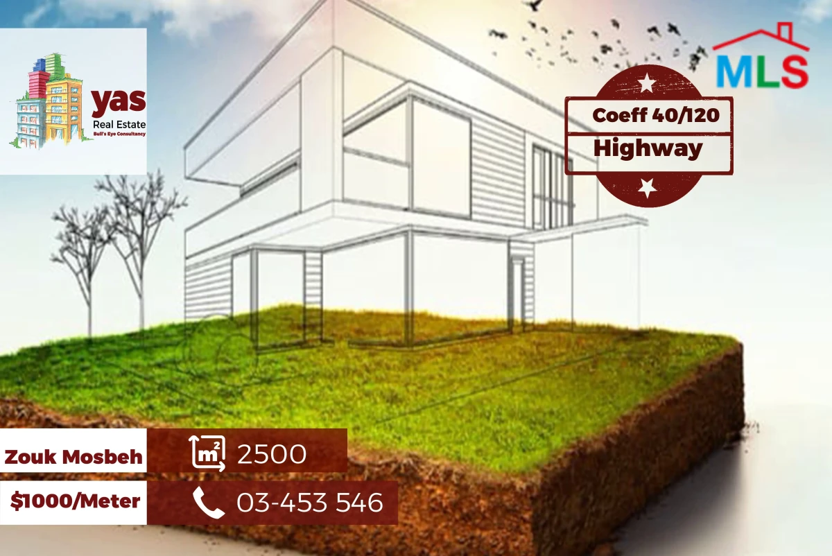 Zouk Mosbeh 2500m2 | Land | Ultra Prime Location | Commercial | WA