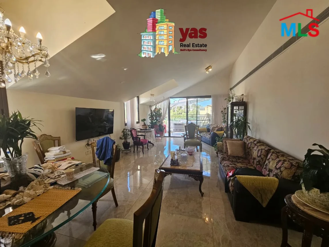 Jamhour 220m2 | 25m2 Terrace | Furnished | Solar System | Decorated|PA