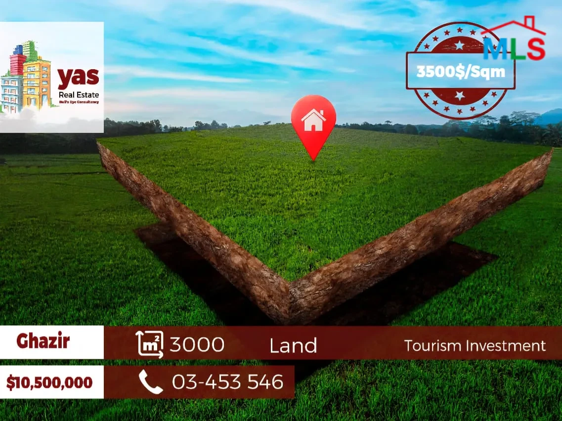 Ghazir / Maameltein 3000m2 | Perfect Tourism Investment Opportunity |W