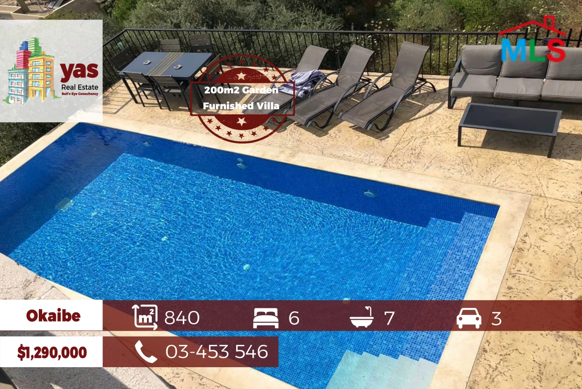 Okaibe 840m2 | 200m2 Garden | Super Luxurious | Furnished | View | PA