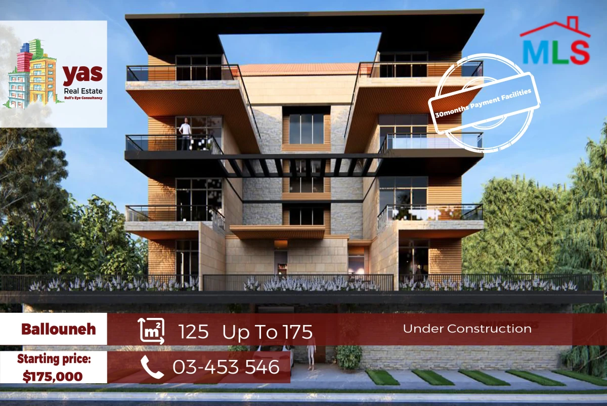 Ballouneh 125m2 Under Construction | Payment Facilities | EL