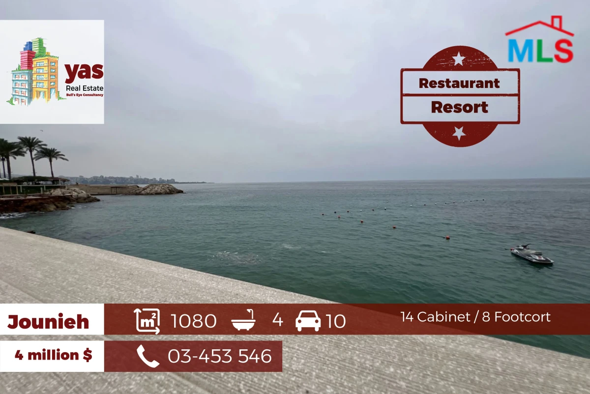 Jounieh 1080m2 | Restaurant/Resort | Sea View | Perfect Investment |EH