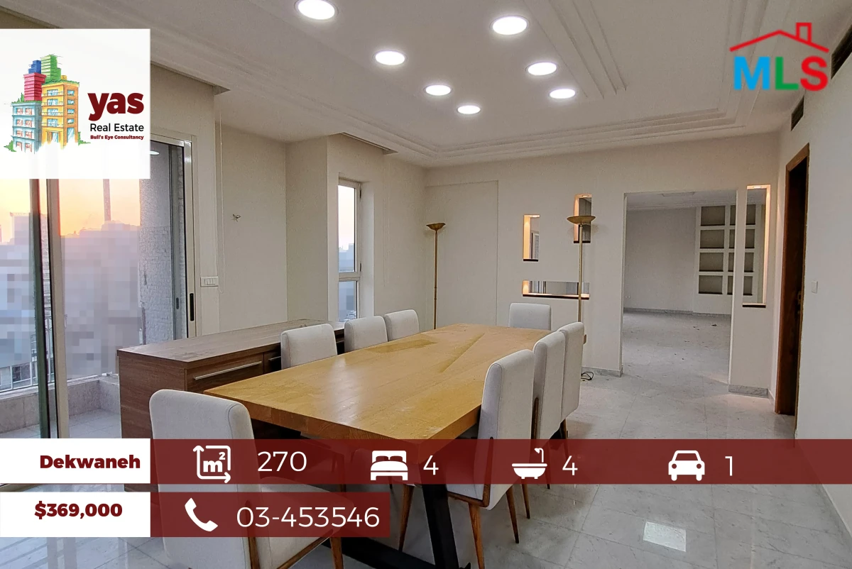 Dekwaneh/City Rama 270m2 | Well Maintained | Prime Location |PA