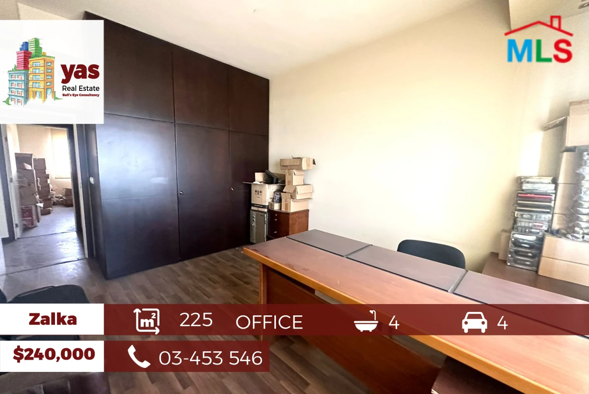 Zalka 225m2 | Office | Semi-Furnished | Full Sea View | catch | MJ