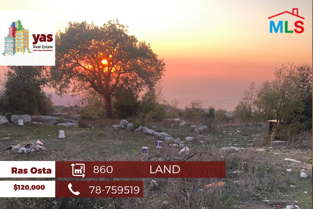 Ras Osta 860m2 | Land | Zone 30/90 | Sea View |Prime Location | PA