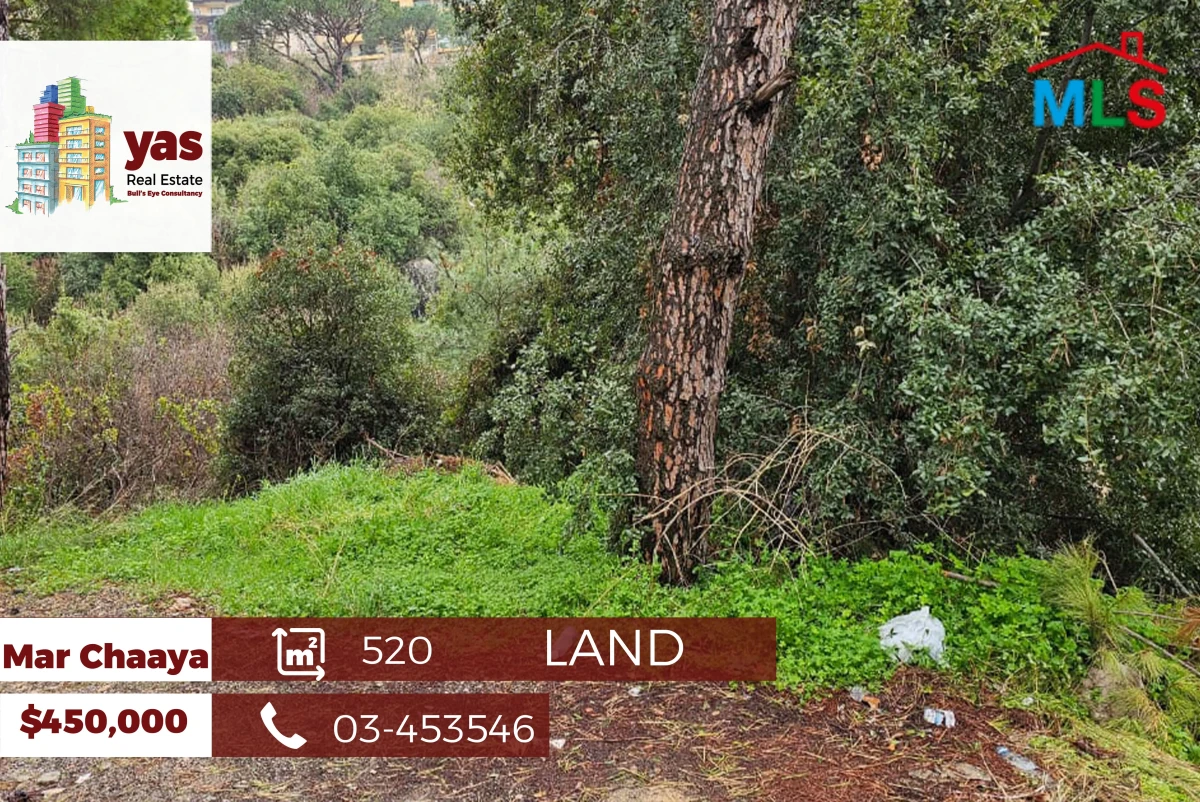 Mar Chaaya 520m2| Coeff 30/75 | Dead-End-Street | Open View | PA
