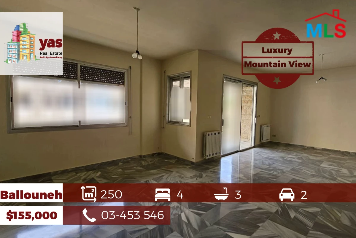 Ballouneh 250m2 | Luxury | Prime Location | Catch | TO
