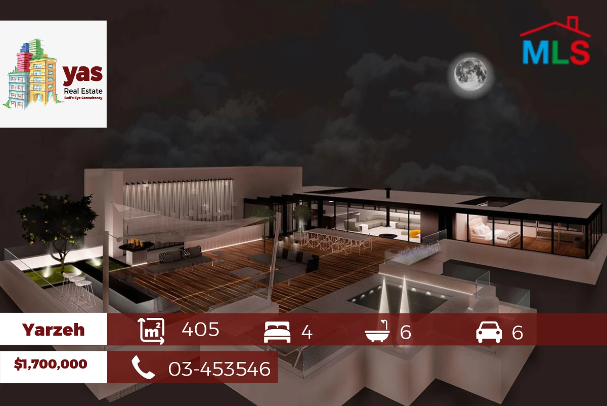 Yarzeh 405m2 | 400m2 Terrace | Luxury | Prime Location | View | PA