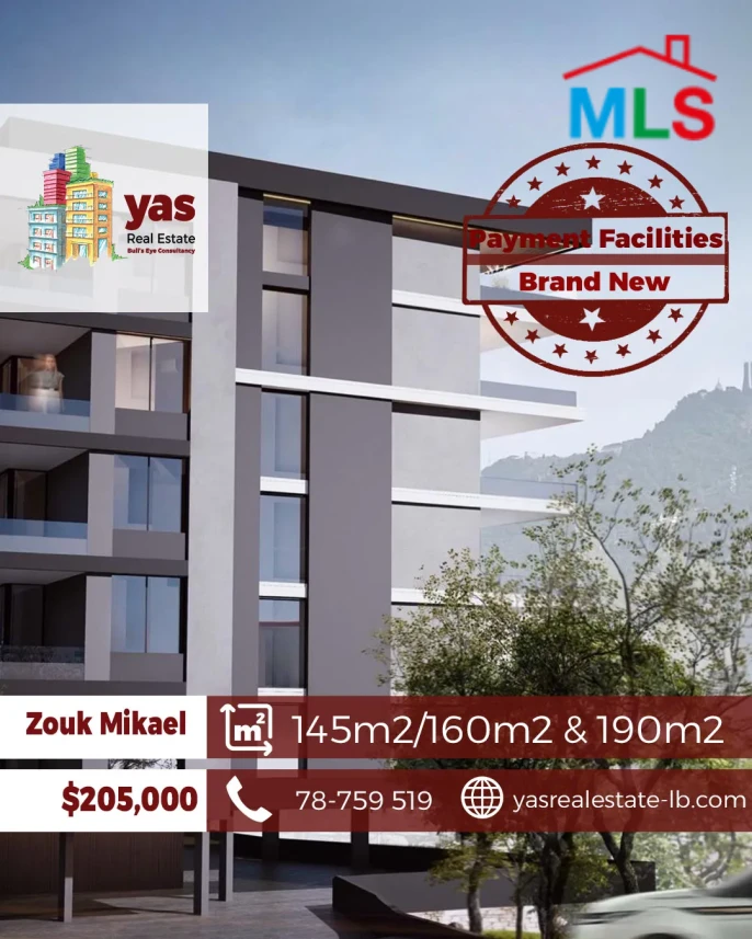 Zouk Mikael 145m2/160m2/190m2 | Brand New | Mountain View | EH