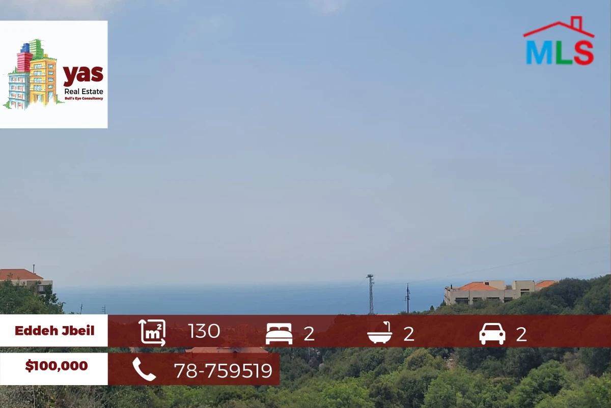 Eddeh Jbeil 130m2 | 70m2 Garden | Open Sea View | Brand New | PA