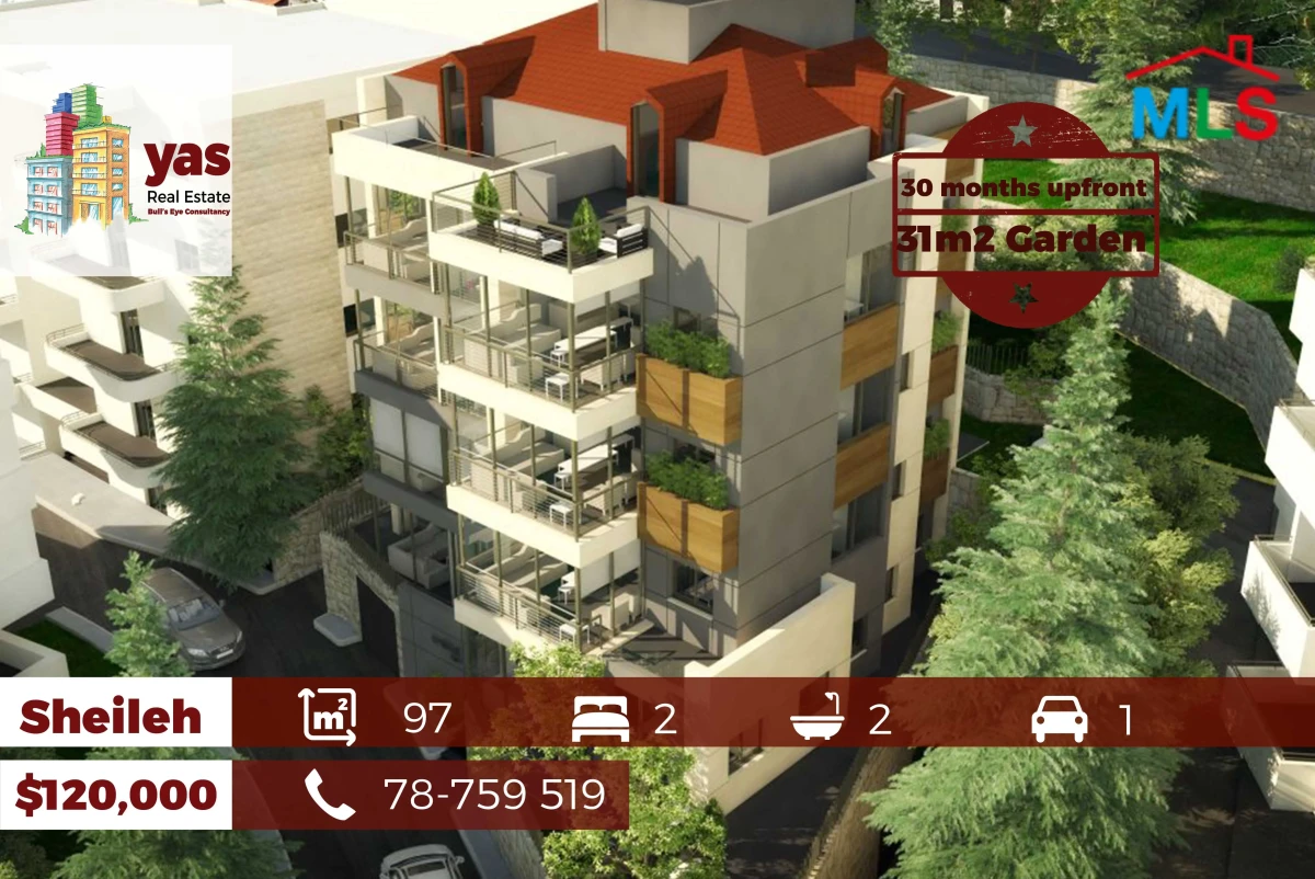 Sheileh 97m2 | 31m2 Garden | Payment Facilities | Calm Area | GA