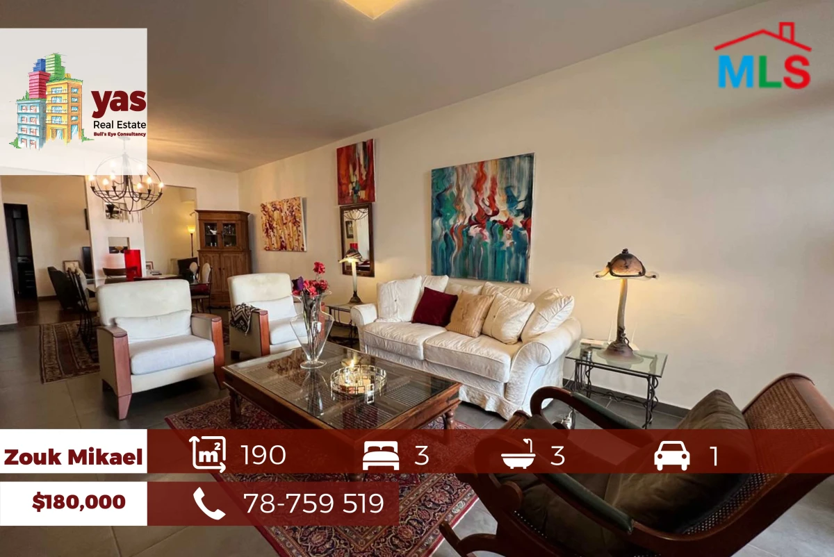 Zouk Mikael 190m2 | Well Maintained | Partial View | Calm Street | EH