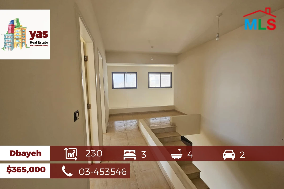 Dbayeh 230m2 | Duplex | Terrace 70m2 | Brand New | Sea View |PA
