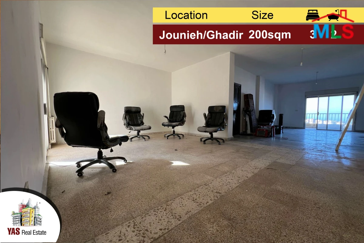 Jounieh/Ghadir 200m2 | Prime Location | Panoramic View |Calm Street|EH