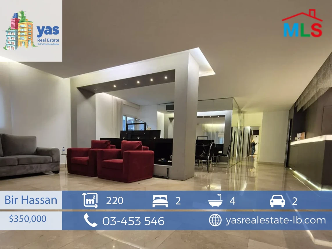 Bir Hasan 220m2 | Luxury Decorated | Super Prime Location | PA