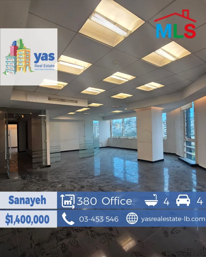 Sanayeh 380m2 | office | Prime Location | Perfect Investment | PA
