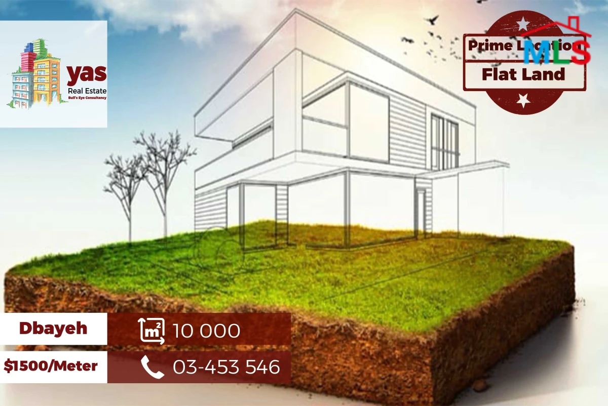 Dbayeh 10000m2 | Super Prime Location | Land | Flat | BA