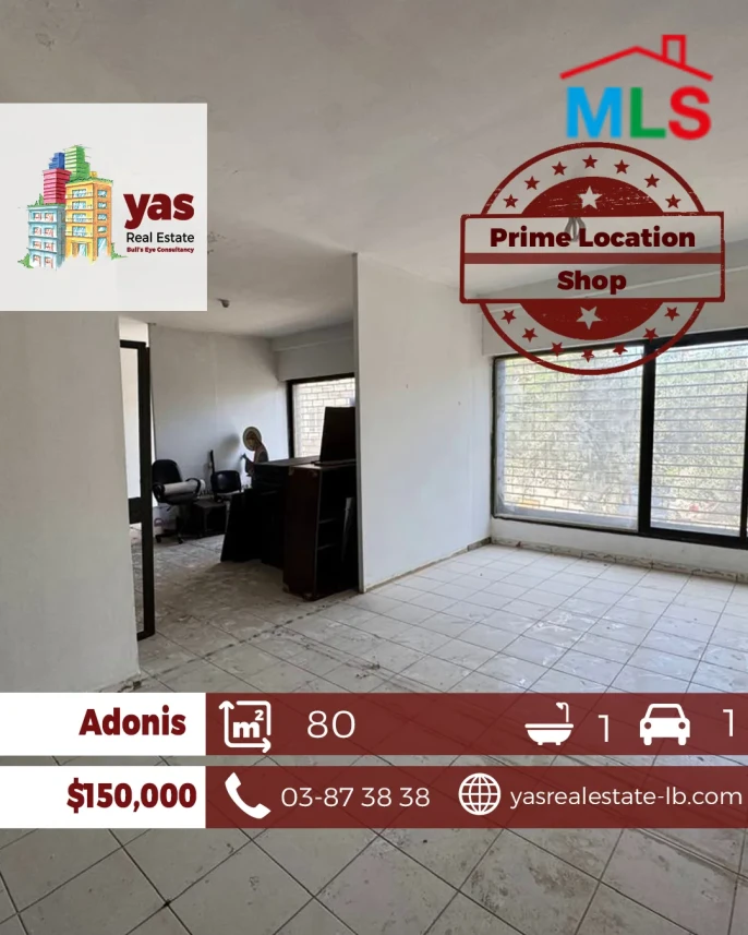 Adonis 80m2 | Shop | Active Street | Perfect investment | CHN