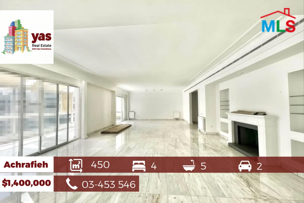 Achrafieh 450m2 | Prime Location | Luxury | Decorated | PA