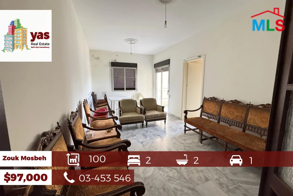 Zouk Mosbeh 100m2 | Well Maintained | Calm Street | City View | CHN