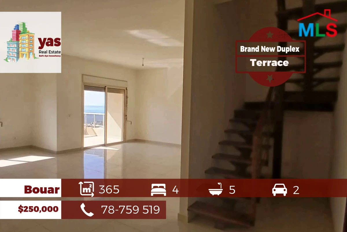 Bouar 365m2 | Rooftop Duplex | Brand New | Sea View | Luxury | ABA