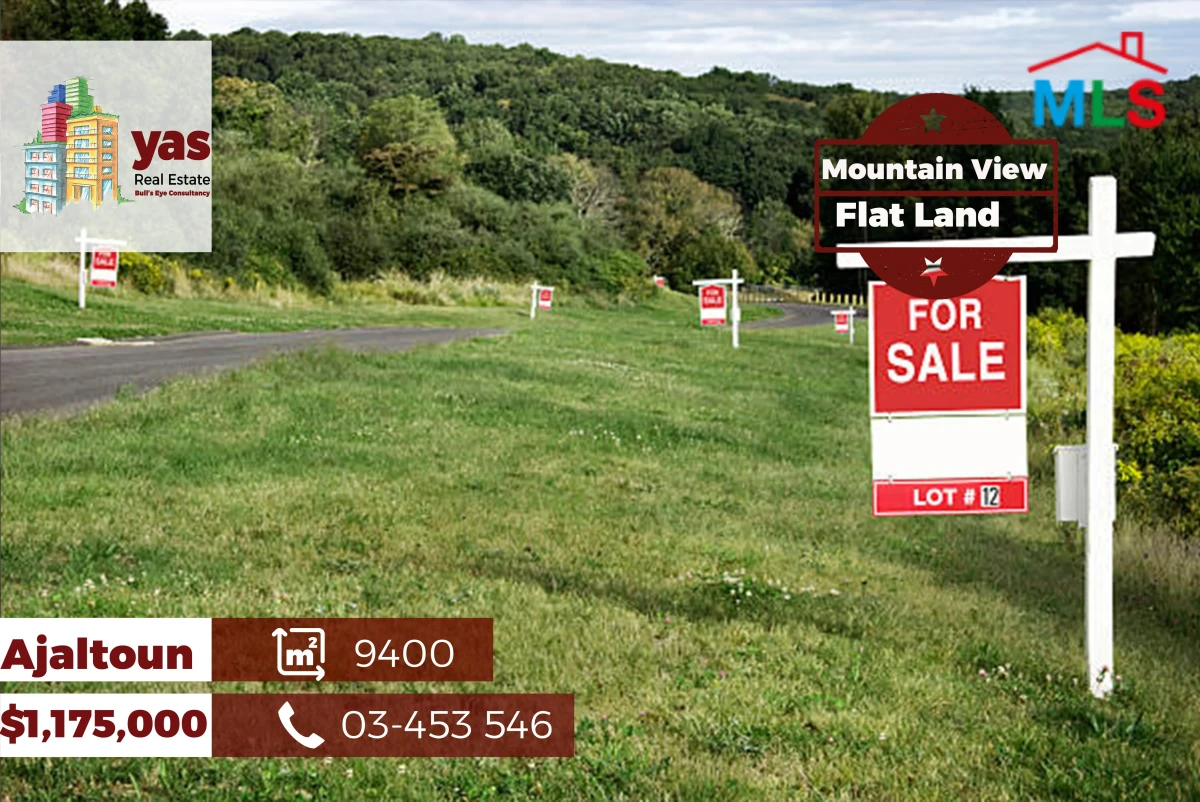 Ajaltoun 9400m2 | Coeff 30/75 | Commercial Street | Mountain View | TS