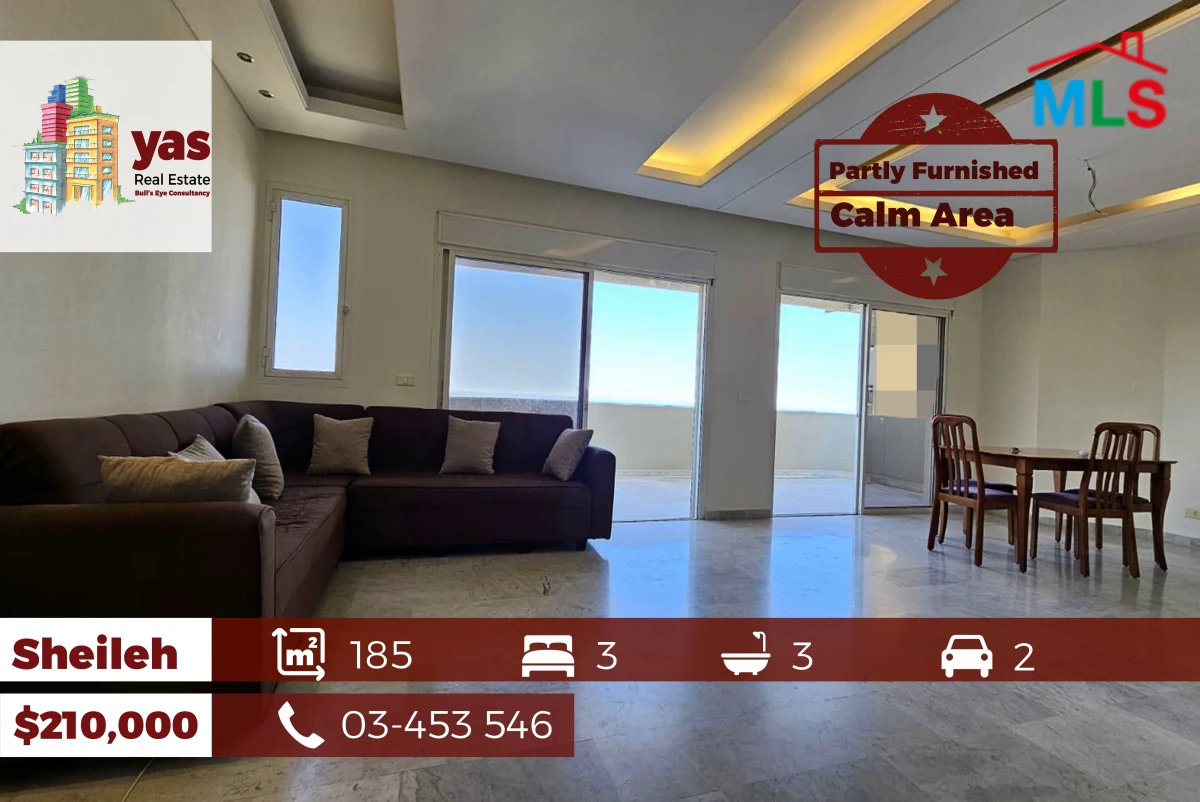 Sheileh 185m2 | Killer View | Partly Furnished |Dead End Street | TO