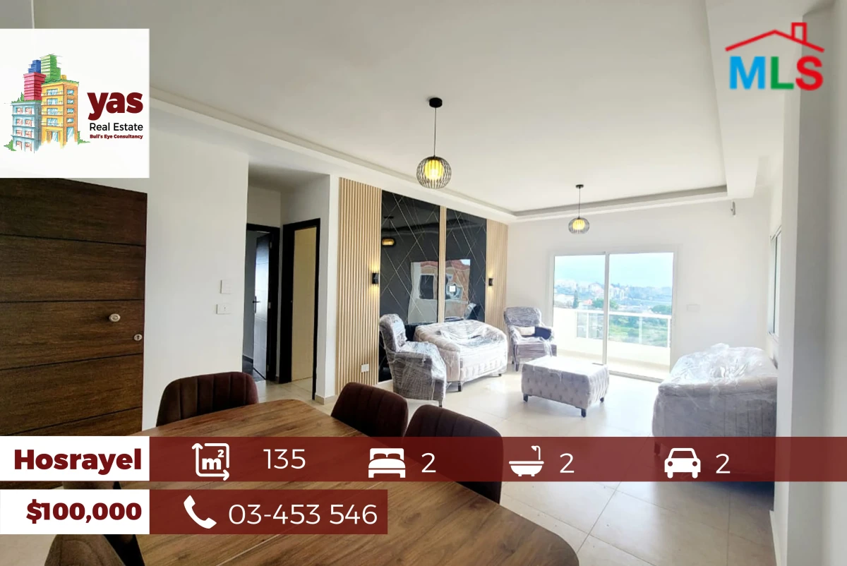 Hosrayel 135m2 | Furnished | Decorated | Open Sea View | Catch | PA