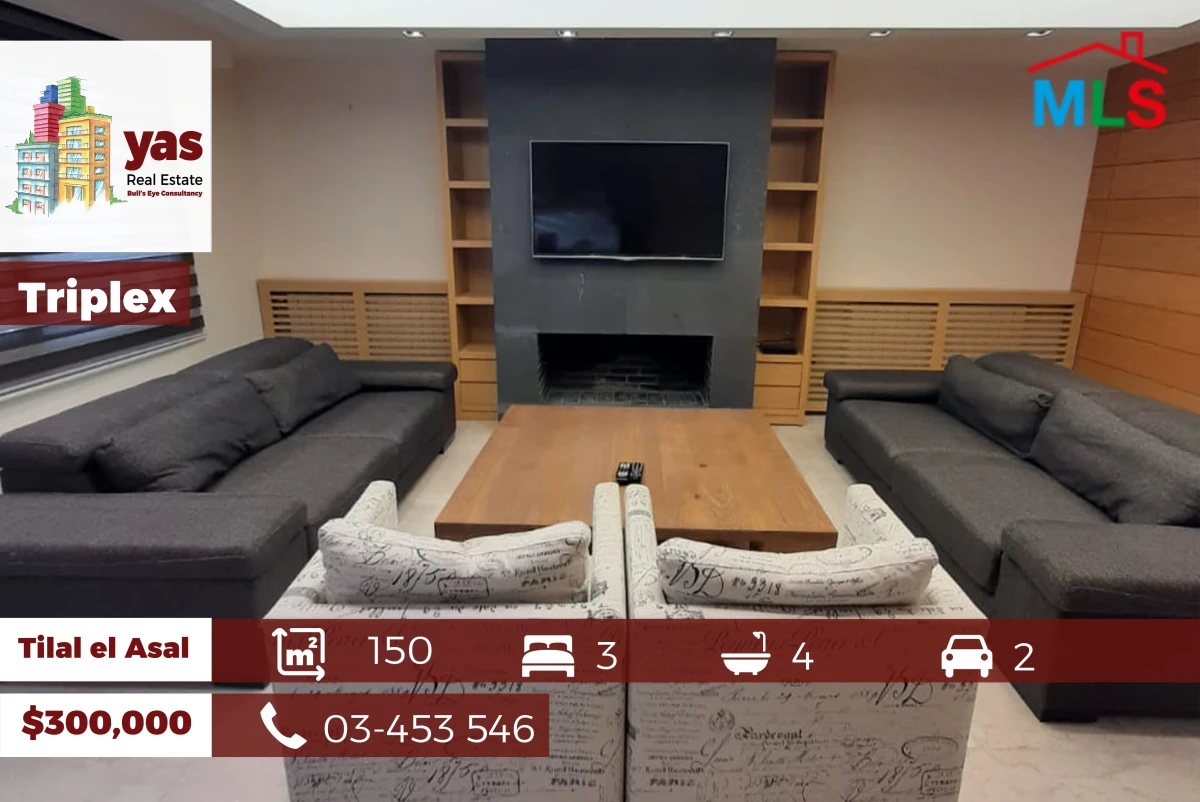 Tilal El Asal 150m2 | Triplex Chalet | Fully Furnished / Equipped |PA