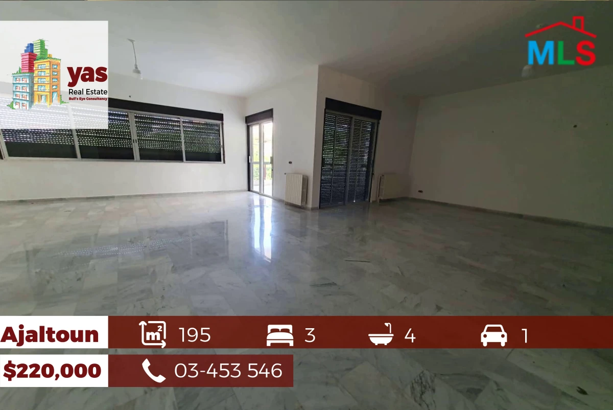 Ajaltoun 195m2 | Mountain View | Well Lighted | Caln Area | KH