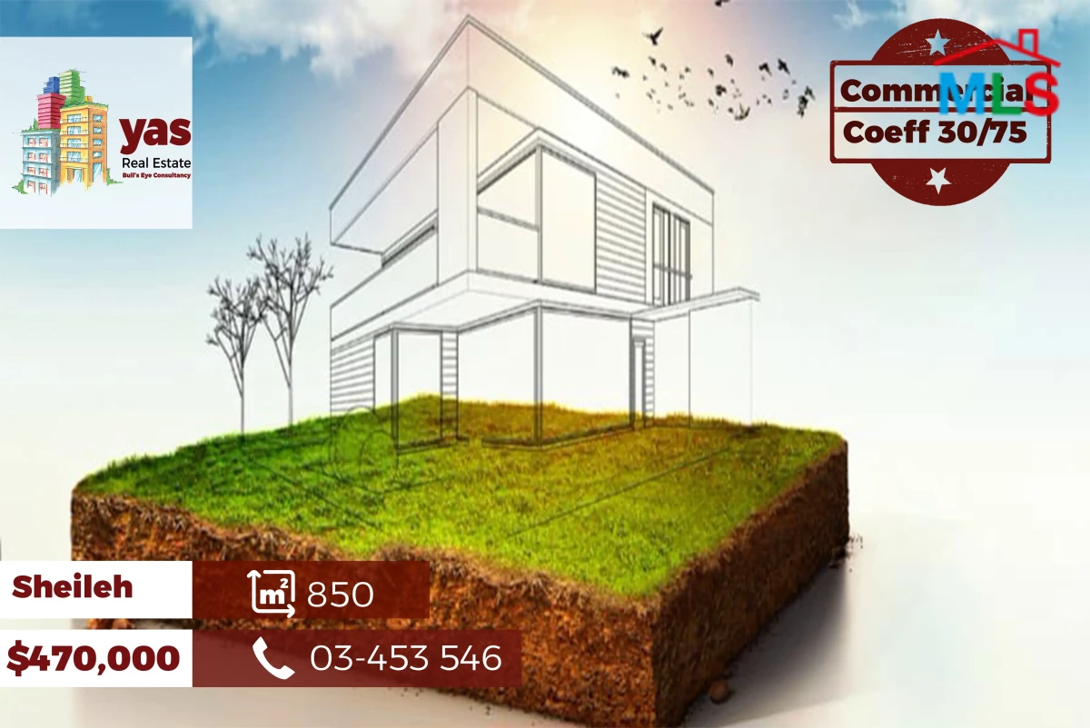 Sheileh 850m2 | Land | Commercial | Flat | Prime Location | BA