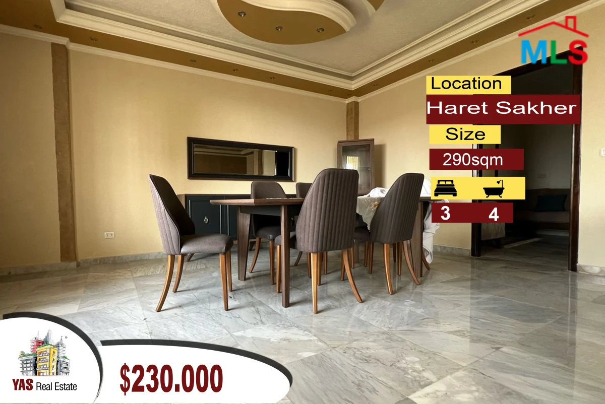 Haret Sakher 290m2 | Modern Architecture |Well Maintained | Calm Area|EK