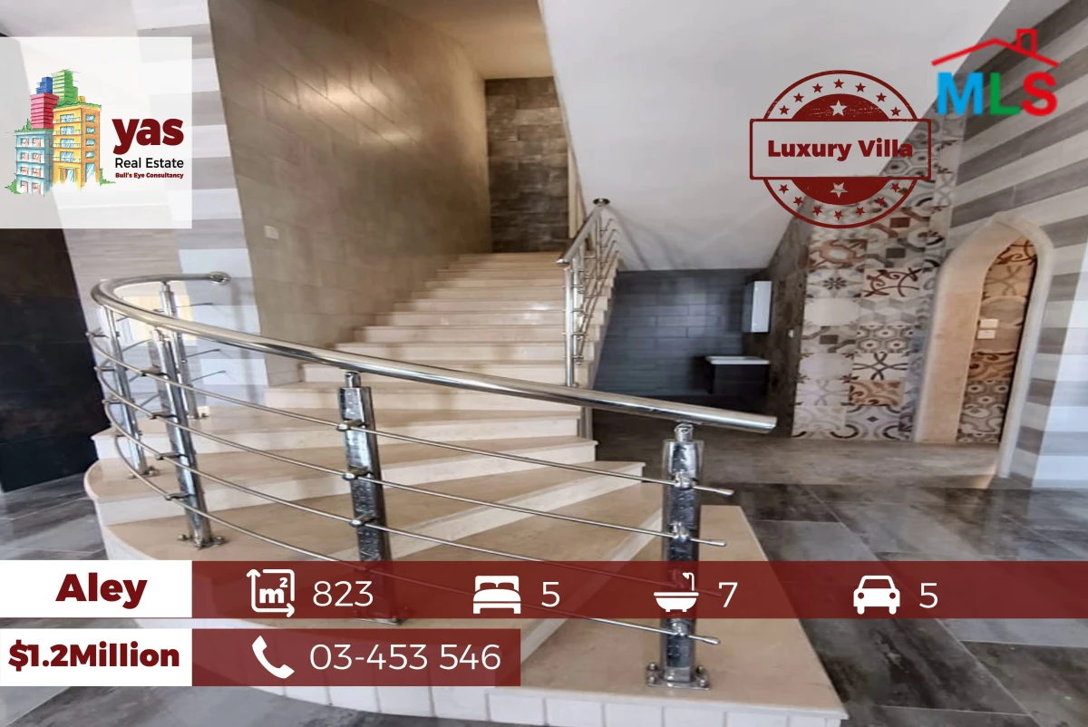 Aley 823m2 | Super Luxury Villa | 3 Floors | Premium Finishes | view|B