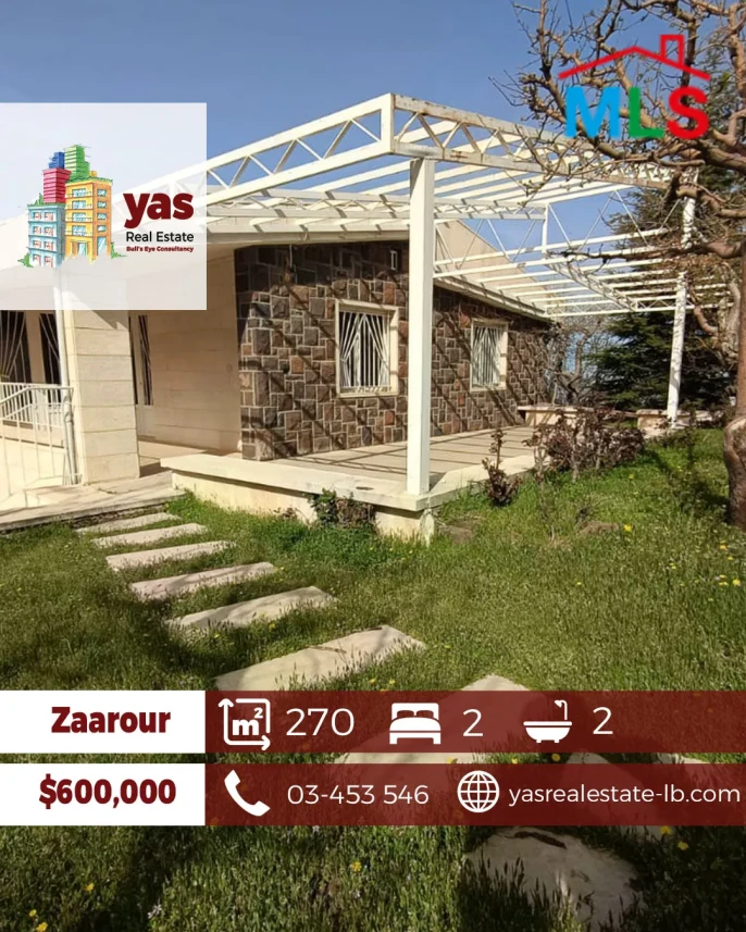 Zaarour 2258m2 Land | 270m2 chalet | Mountain View | Luxury | AA