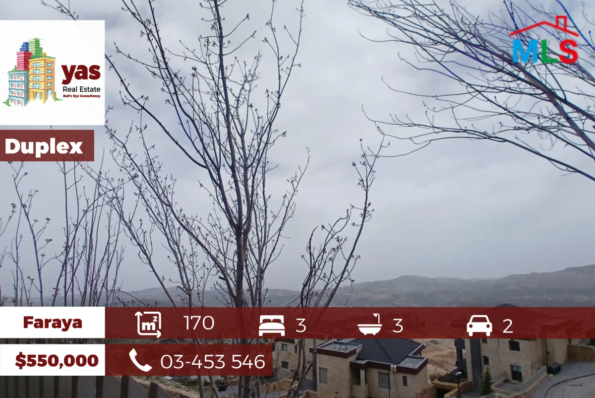 Faraya 170m2 | Garden 80m2 | Duplex | Chalet | Furnished | View | PA
