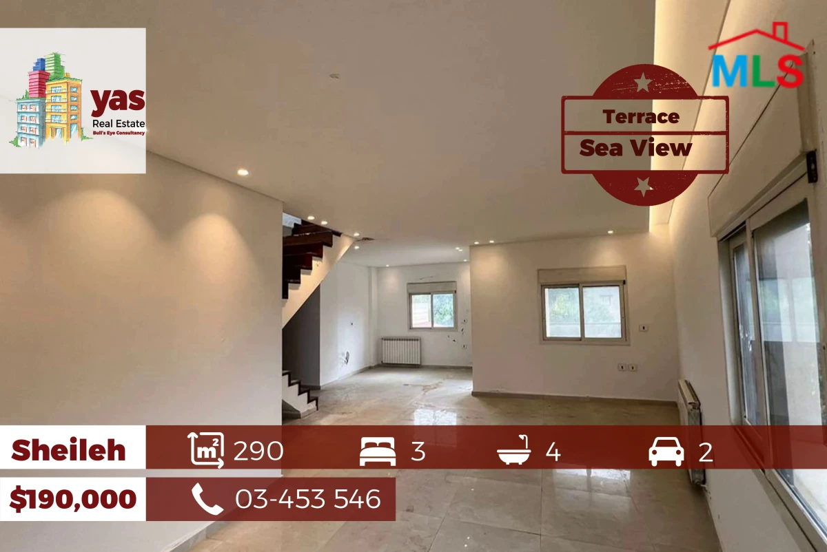 Sheileh 290m2 | Duplex | Terrace | New | Calm Area | TO