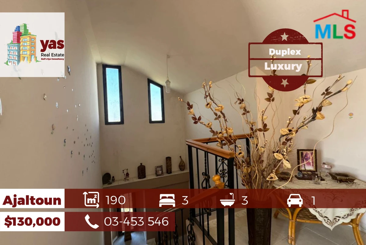 Ajaltoun 190m2 | Duplex | Quiet Street | Prime Location | EL