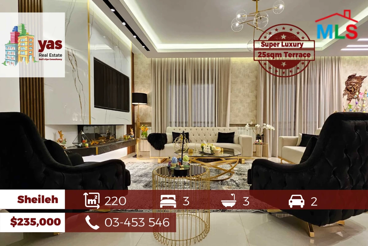Sheileh 220m2 | 25m2 Terrace | Duplex | Super Luxury | View | TO