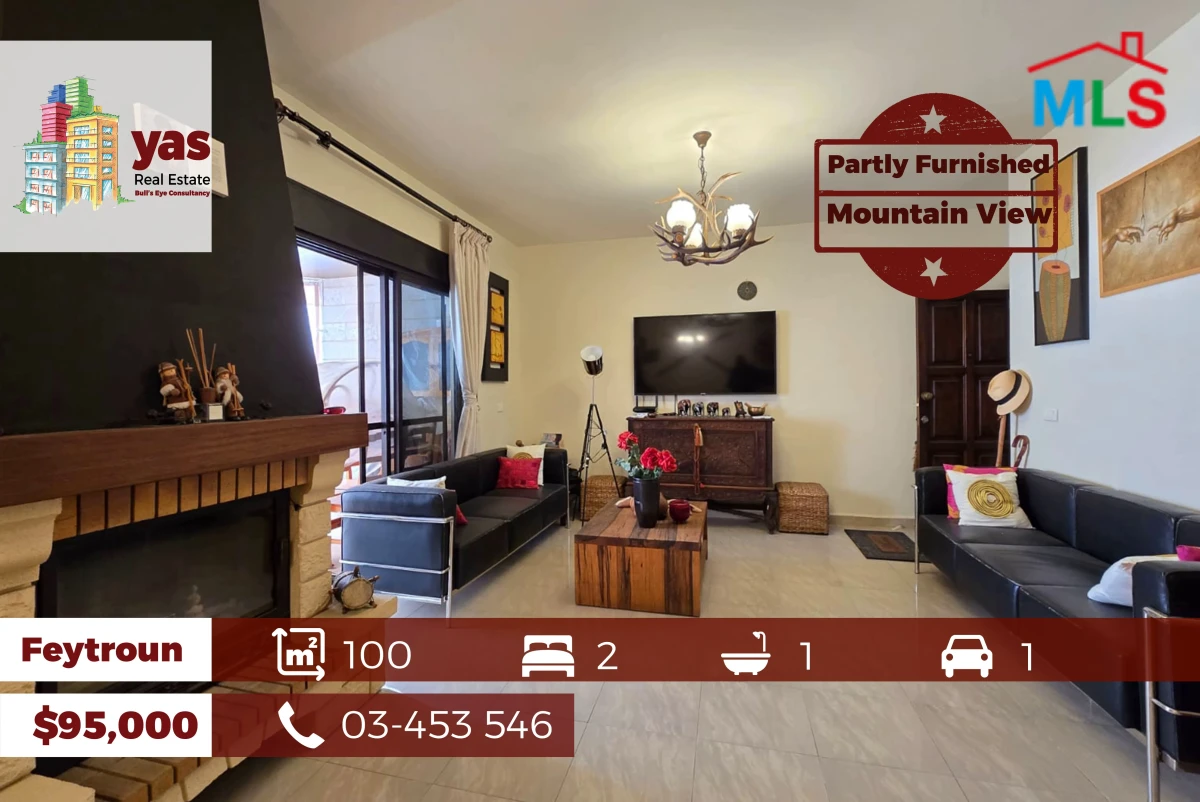Feytroun 100m2 | Partly Furnished | Chalet | Mountain View | DA